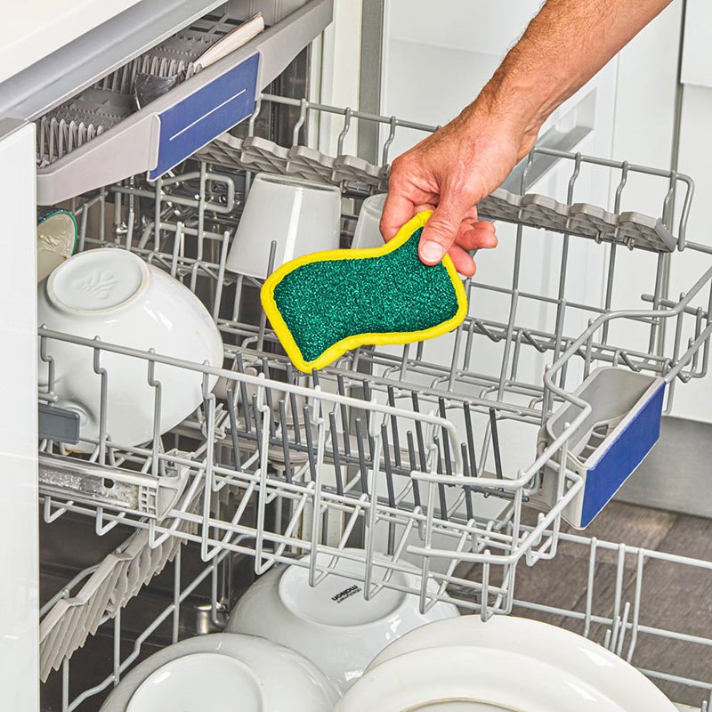 Spontex Flex & Wash Reusable Microfibre Sponges 2 Pack