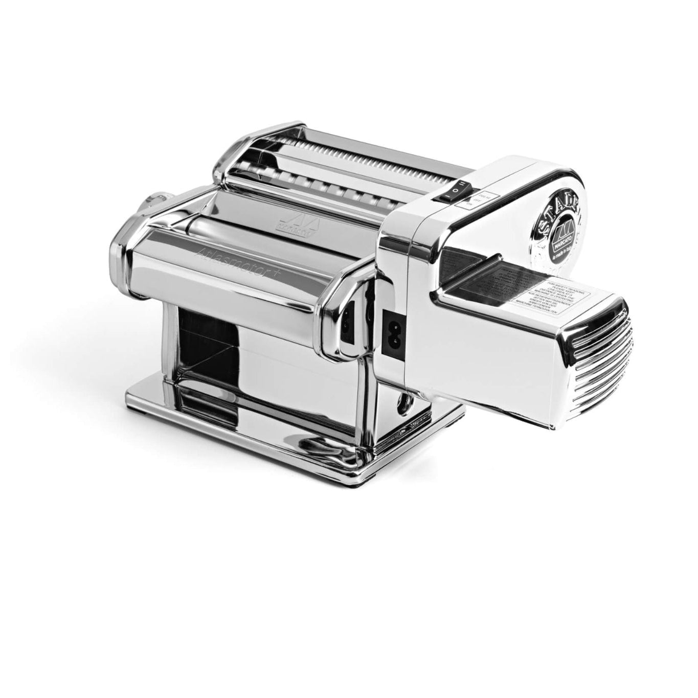 Electric pasta maker on a white background