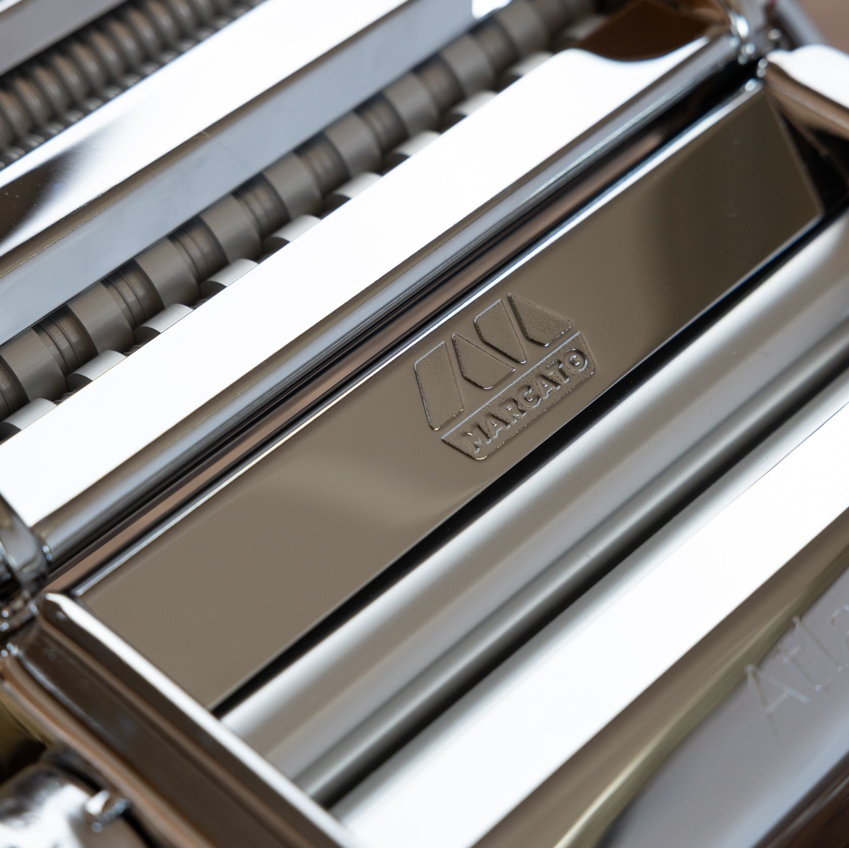 Close-up of an Atlas+ with a Marcato logo