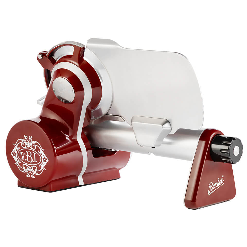 Berkel Icon 170 Slicer in Red on a white background